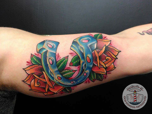 horse shoe tattoo